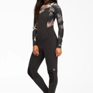Billabong Women's Salty Dayz 4/3 Chest-Zip Wetsuit - Size 4